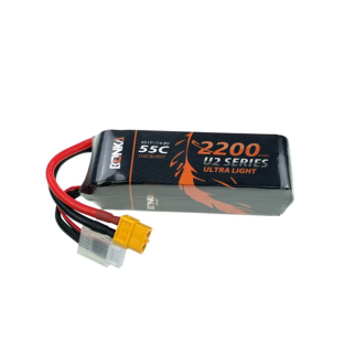 BONKA 2200mAh 55C 4S LiPo Battery for RC Helicopter